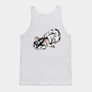 A little Hammie - Dominant Spot Black Tank Top